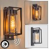 Boucinho outdoor wall light clear, 1-light source, Motion sensor