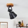 BERKELEY Ceiling Light Dark wood, black, 1-light source