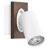 Ledvance Lights Spot ceiling light, ceiling spotlight LED Wood like finish, white, 1-light source