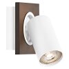 Ledvance Lights Spot ceiling light, ceiling spotlight LED Wood like finish, white, 1-light source