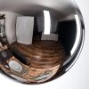Gastor hanging light, globe light chrome, Smoke-coloured, 1-light source