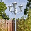 Loria outdoor light, lamp post, path light white, 3-light sources