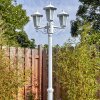 Loria outdoor light, lamp post, path light white, 3-light sources