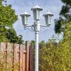 Loria outdoor light, lamp post, path light white, 3-light sources