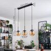 Gastor hanging light, globe light Amber, 3-light sources