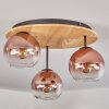 Koyoto ceiling light, globe light 40 cm Ecru, black, 3-light sources