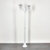 Loria outdoor light, lamp post, path light white, 2-light sources