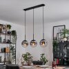 Gastor hanging light, globe light clear, Smoke-coloured, 3-light sources