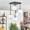 Gastor ceiling light, globe light white, 5-light sources