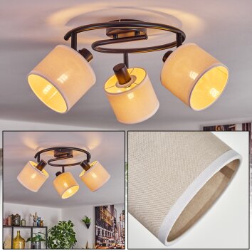 Bassagoda ceiling light black, 3-light sources