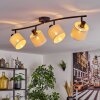 Bassagoda ceiling light black, 4-light sources