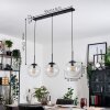 Gastor hanging light, globe light black, 3-light sources