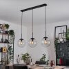 Gastor hanging light, globe light black, 3-light sources