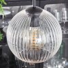 Koyoto hanging light, globe light 35 cm clear, 4-light sources