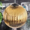 Koyoto hanging light, globe light 35 cm gold, clear, 4-light sources