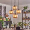 Koyoto hanging light, globe light 35 cm Amber, 4-light sources