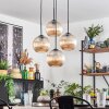 Koyoto hanging light, globe light 35 cm Amber, 4-light sources