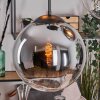 Gastor hanging light, globe light 45 cm black, 5-light sources