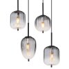 Globo lighting ATTILA hanging light black, 8-light sources