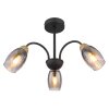 Globo lighting GERLY ceiling light black, 3-light sources