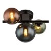 Globo lighting Riha ceiling light grey, 3-light sources