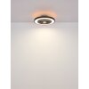 Globo lighting Blizzak Ceiling fan light LED black, 1-light source, Remote control