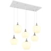 Globo lighting Maxy hanging light chrome, white, 6-light sources