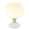 Globo lighting Maxy table lamp chrome, white, 1-light source