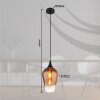 Globo lighting Lavus hanging light black, 1-light source