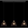 Globo lighting Baku hanging light black, 3-light sources
