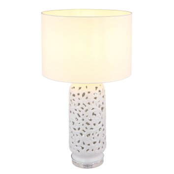 Globo lighting Sebastian table lamp transparent, clear, white, 1-light source