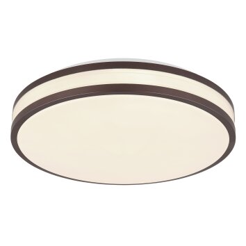 Globo lighting Betha ceiling light LED brown, white, 1-light source, Remote control, Colour changer