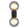 Globo lighting Ander wall light black, 2-light sources