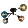 Globo lighting Zarlona ceiling light black, 4-light sources