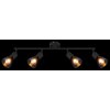 Globo lighting Satella ceiling light, ceiling spotlight, wall light, wall spotlight black, 4-light sources