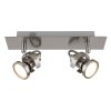 Globo lighting Verpax ceiling light, ceiling spotlight, wall light, wall spotlight matt nickel, 2-light sources