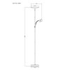 Globo lighting Skopo ceiling light LED black, 1-light source