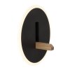 Globo lighting Avery wall light LED dark brown, black, 1-light source
