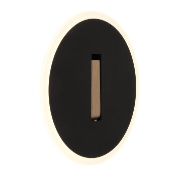 Globo lighting Avery wall light LED dark brown, black, 1-light source