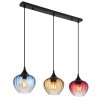 Globo lighting Sander hanging light black, 3-light sources