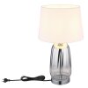 Globo lighting Classy table lamp chrome, silver, 1-light source