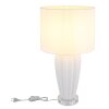 Globo lighting Irina table lamp transparent, clear, white, 1-light source