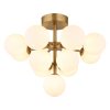 Globo lighting Grappy ceiling light gold, 13-light sources