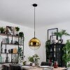 Gastor hanging light, globe light 30 cm gold, clear, 1-light source