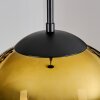 Gastor hanging light, globe light 30 cm gold, clear, 1-light source
