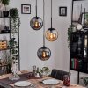 Gastor hanging light, globe light Amber, Smoke-coloured, 3-light sources
