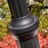 Loria outdoor light, lamp post, path light black, 3-light sources