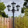 Loria outdoor light, lamp post, path light black, 3-light sources