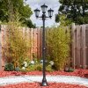 Loria outdoor light, lamp post, path light black, 3-light sources