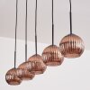 Koyoto globe light, pendant light black, 5-light sources